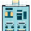 Office layout plan icon